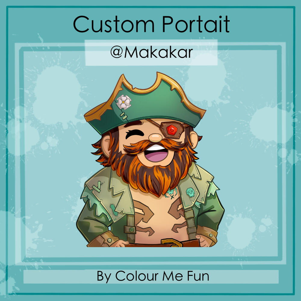 Custom Twitch sub badges in the them of the fish from Sea of Thieves.